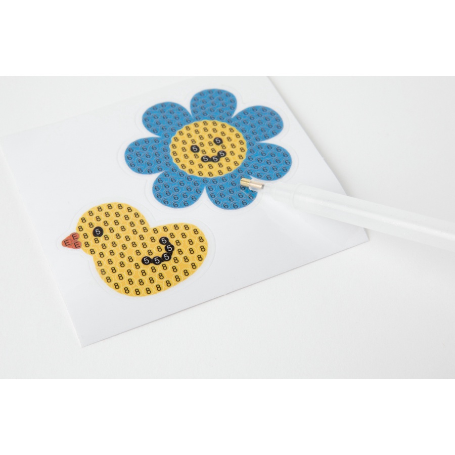 Sticker Đính Đá ARTBOX Hàn Quốc Hình Hoa Và Chú Gà