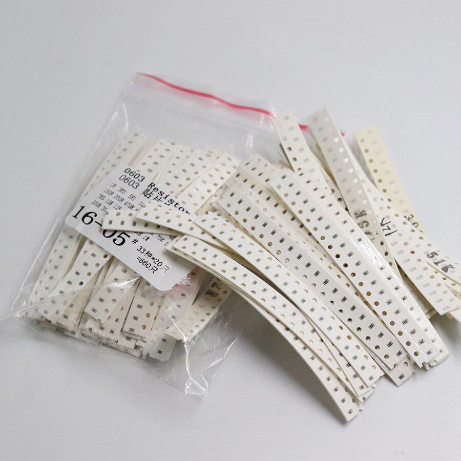 Set 660 Linh Kiện Điện Trở 0603 Smd 1ohm-1m Ohm 1% Chuyên Dụng | BigBuy360 - bigbuy360.vn