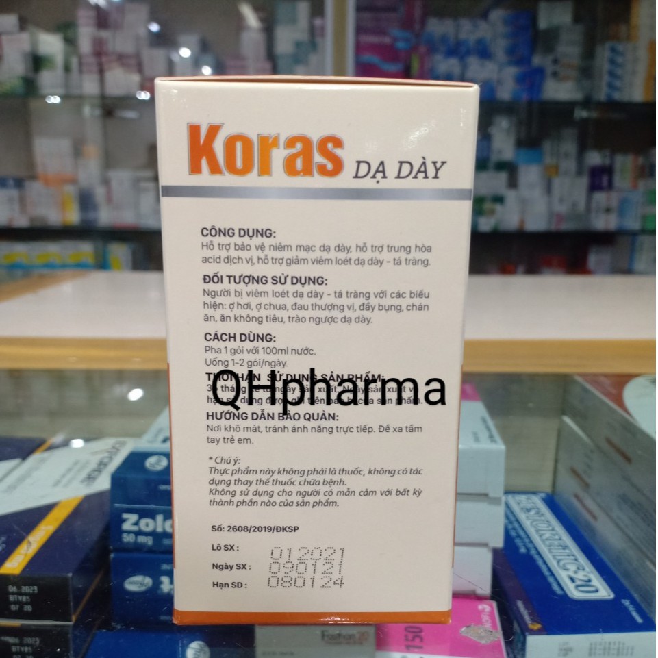 KORAS DẠ DÀY - xua tan nỗi lo viêm loét dạ dày