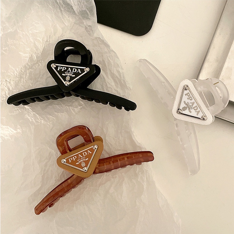 Kẹp Tóc Càng Cua Bằng Nhựa Kiểu Dáng Đơn Giản Thời Trang Cho Nữ