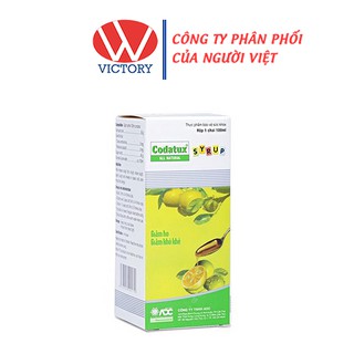 Codatux Syrup (Chai 100ml) - Giúp Giảm Ho & Viêm Họng - Victory Pharmacy