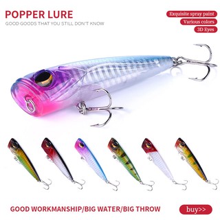 Mồi câu cá giả 8.2cm/13g bằng nhựa có lưỡi câu móc 3 tiện dụng