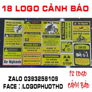 18 logo cảnh báo như hình