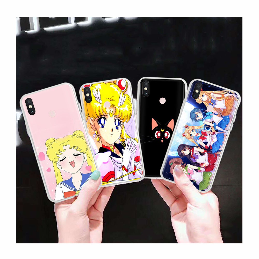 AT115 Sailor Moon Transparent Case Casing ASUS Zenfone 6 6Z 5 5Z 3 Zoom Live L1 ROG Phone Strix II 7 Pro