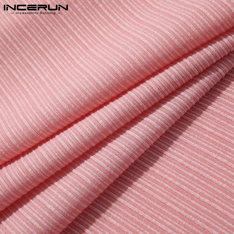 Áo ghi lê INCERUN dệt kim cố chữ V đơn giản 2 màu tùy chọn thời trang cho nam