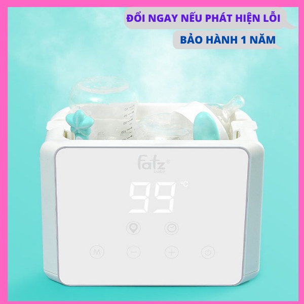 Máy hâm sữa tiệt trùng fatzbaby, máy tiệt trùng bình sữa fatz Duo 3 FB3093VN/ Duo 3 Plus FB3094TK