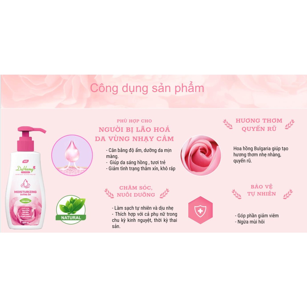 Dạ hương pharma moisturizing (Dưỡng ẩm) 120ml – Sáng hồng tươi trẻ, tự tin hấp dẫn