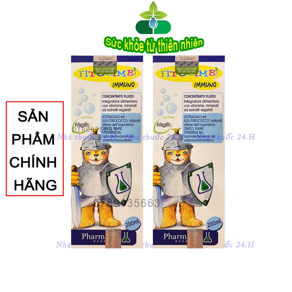 Fitobimbi Immuno Bimbi Tăng Cường Miễn Dịch Sức Đề Kháng Từ Thảo Dược Tự Nhiên,Bổ Sung Vitamin Cho Bé