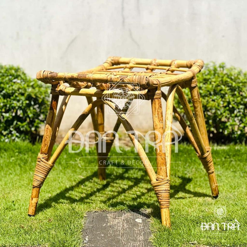 Ghế Gác Chân Mây, Ghế Đôn Mây 2 Trong 1, Ghế Mây Tre Handmade, Ghế Mây Tự Nhiên, Ghế Mây ĐAN TRÀ , Nội Thất Mây Tre Đan