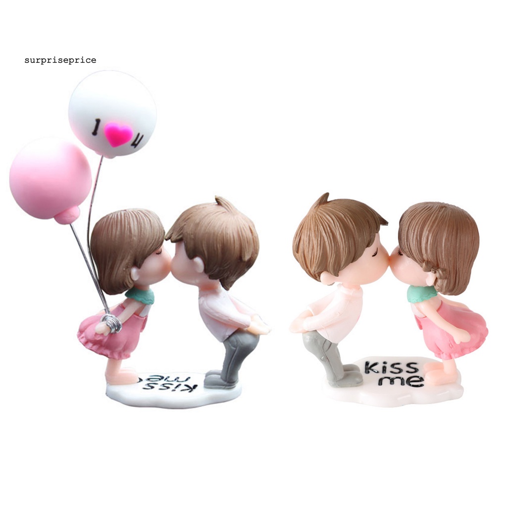 Đồ trang trí Cặp Đôi Bong Bóng Hoạt Hình Bằng Nhựa Resin Trang Trí Xe Hơi