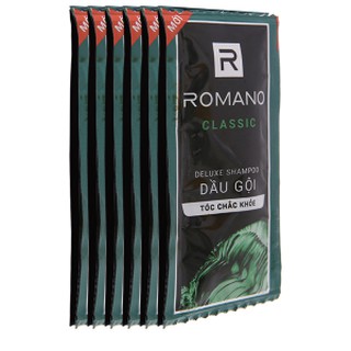 🍀🍀Combo 10 Dây Dầu Gội Romano Classic 5g x 16 gói