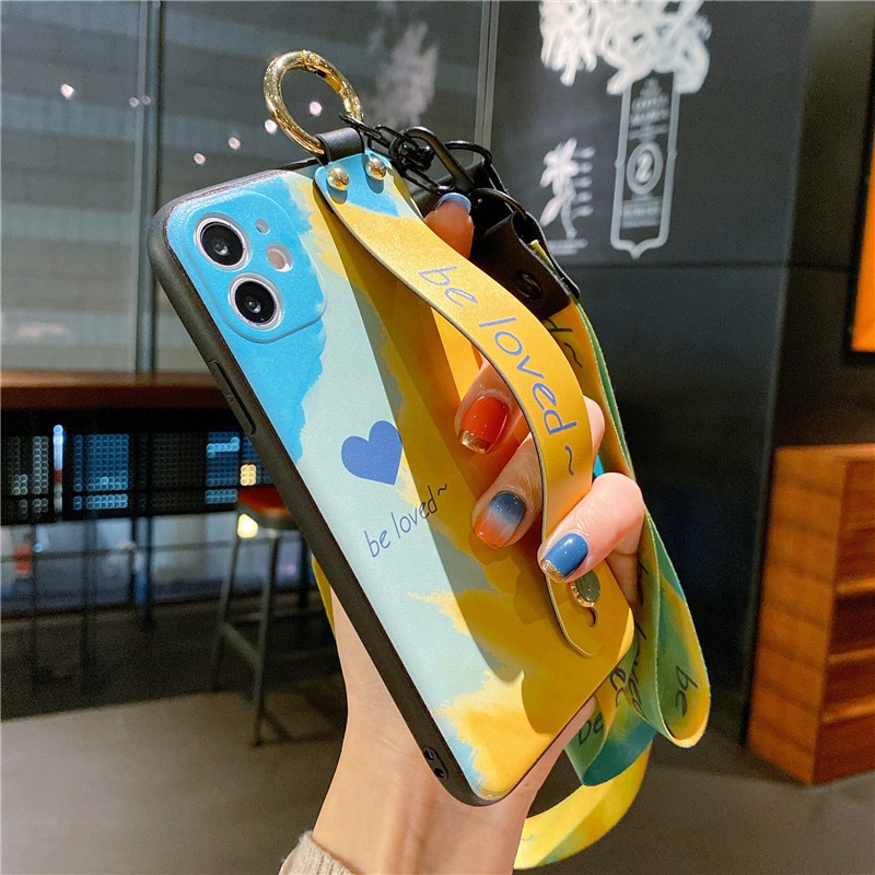 Ốp Điện Thoại Silicone Màu Nước Cho Samsung Galaxy S23 Ultra S23 + A21s A31 A71 A51 A70 A50s A30 A20 A10 A7 2018 Giá Đỡ
