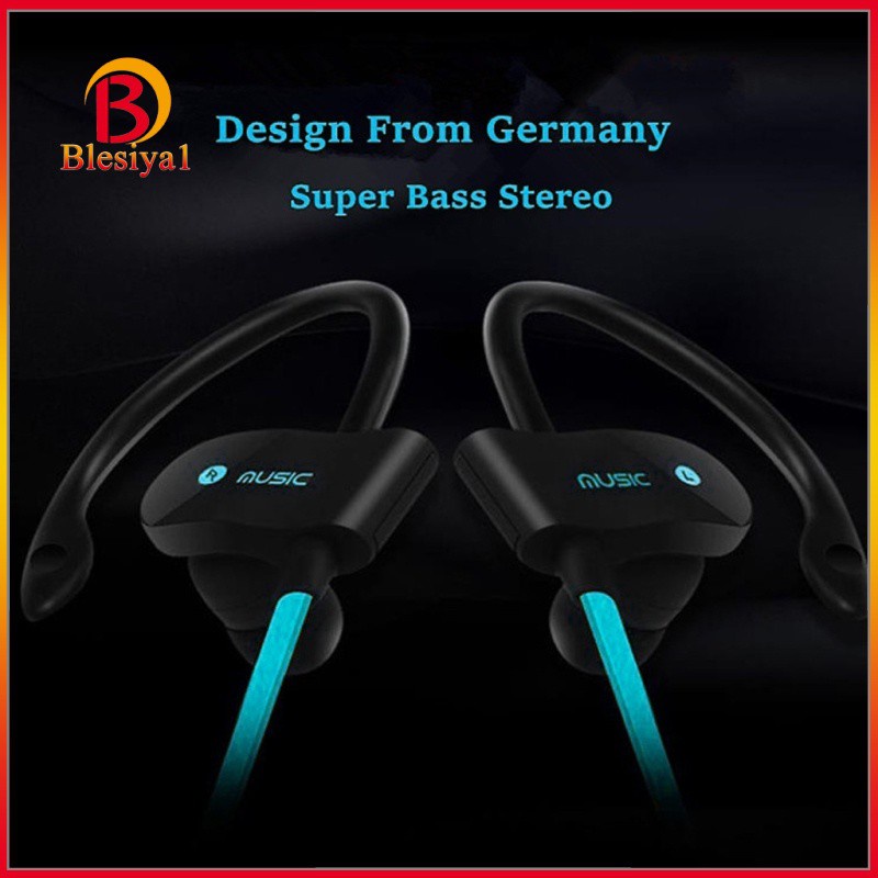 [BLESIYA1] Sports Wireless Bluetooth Headphones Headset for Running Gym Home Black