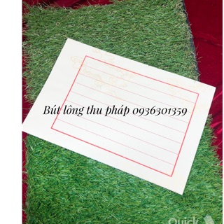 Giấp luyện viết thư pháp vân nhũ Tâm Mặc