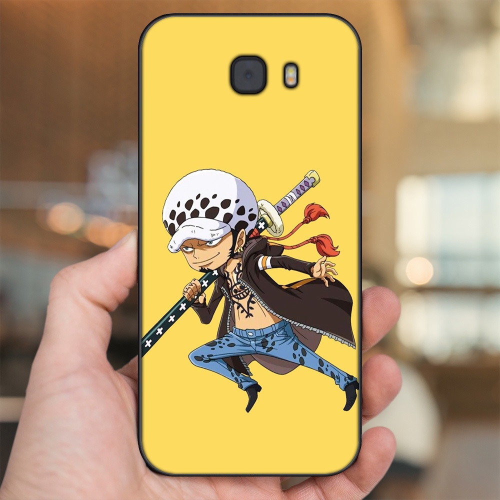 Ốp lưng Samsung C9 Pro viền đen in hình Law One Piece