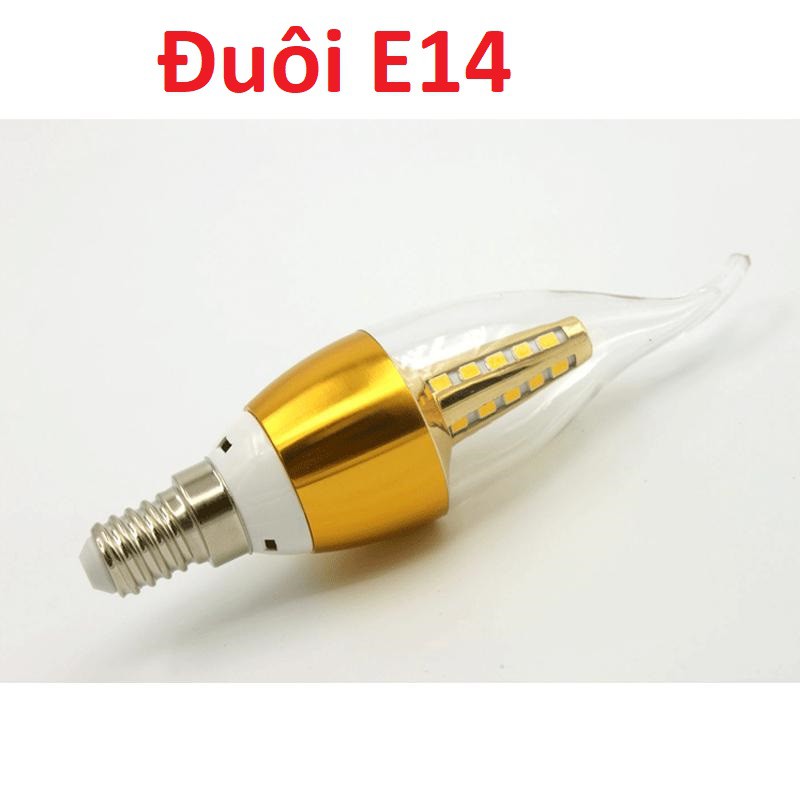 Bộ 10 bóng đèn LED nến 5W E14 - Ánh sáng vàng