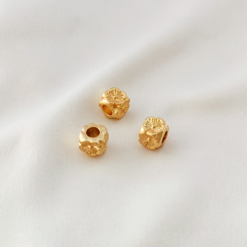 Bộ 10 Hạt Làm Trang Sức Hình Bánh Răng Nhiều Màu Sắc