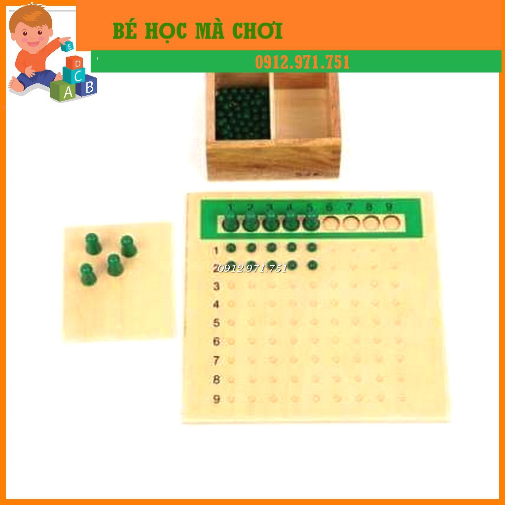 Giáo cụ Montessori - Bộ học phép nhân phép chia