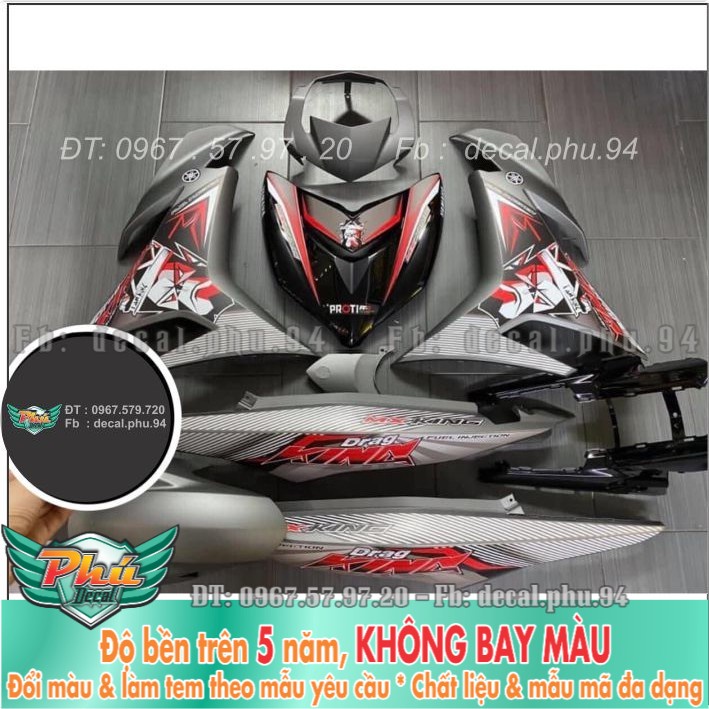 Tem rời Exciter 150 Kingđrang xe xám (X) -1