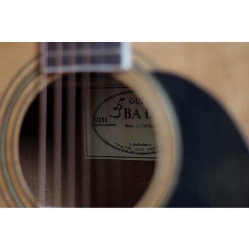 Acoustic D-260 - Gỗ hồng đào cao cấp, chính hãng Guitar Ba Đờn