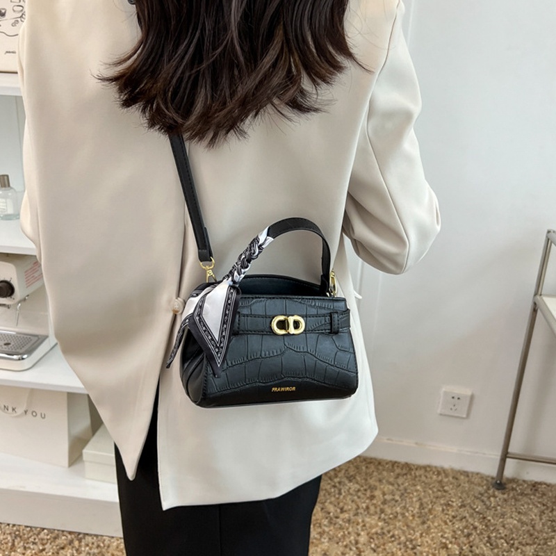 Ielgy Túi Đeo Chéo Họa Tiết Vân Đá Đơn Giản Thời Trang Cho Nữ