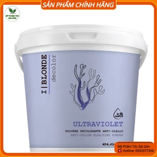 #mẫu mới 2022 #chuyên_sỉ_chính_hãng_100%## BỘT TẨY TÓC ELGON ITALY (Tẩy Tím Blueberry Bleach) 500g
