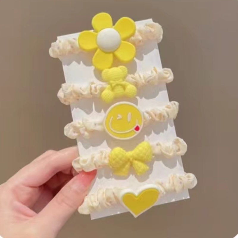 Dây Buộc Tóc Tròn Cỡ Lớn Nhiều Màu Dễ Thương Phong Cách Hàn Quốc Cho Bé