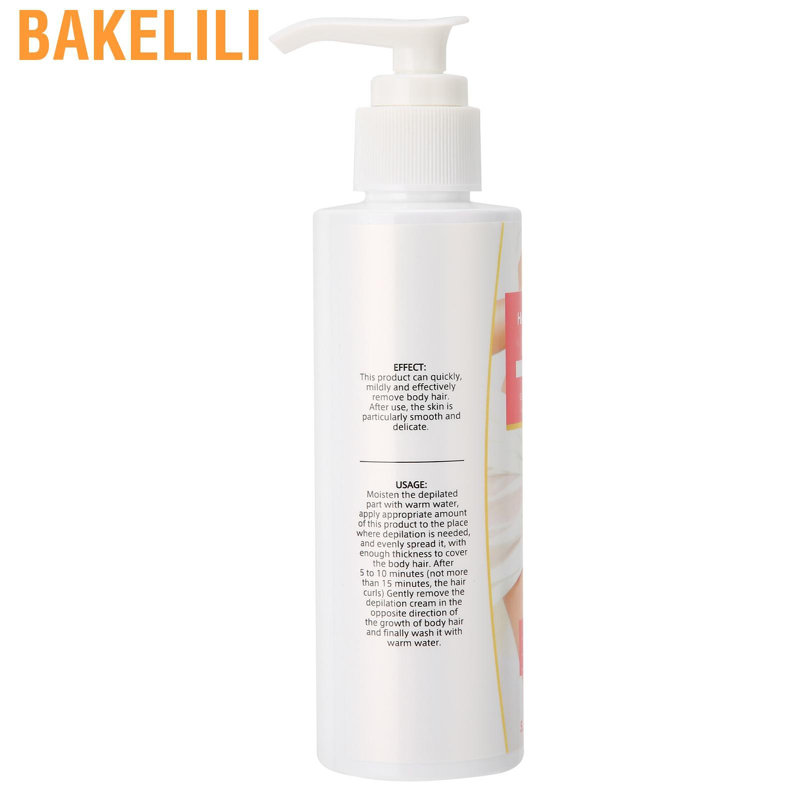 Bakelili 150ML Body Depilatory Cream Painless Hair Removal Skin‑Friendly Remover for Women Men