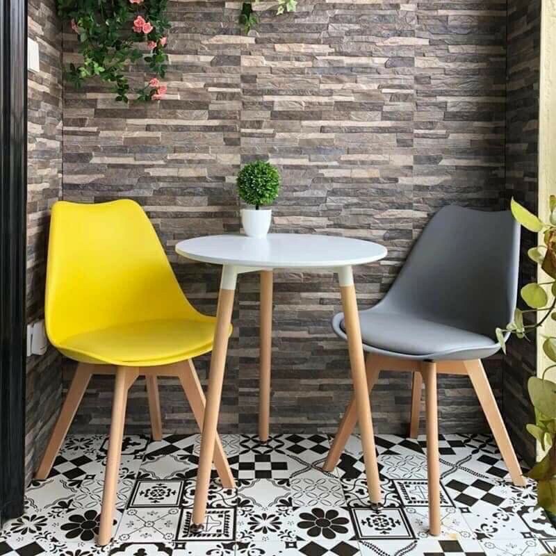 Ghế EAMES chân gỗ sồi có đệm
