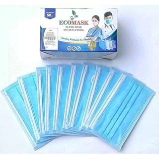 Hộp 50 cái Khẩu trang kháng khẩu 4 lớp Eco Mask chống bụi và vi khuẩn hiệu quả [nhiều màu]