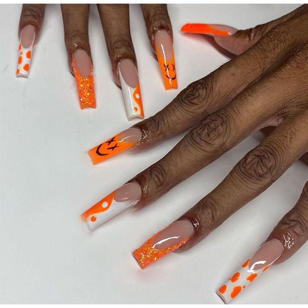 DIACHAVN Hộp 24 Móng Tay Giả Che Phủ Toàn Diện Chất Lượng Cao