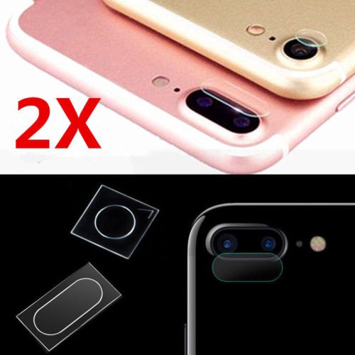 Set 2 kính cường lực bảo vệ màn hình cho camera sau iPhone 7 8 Plus X