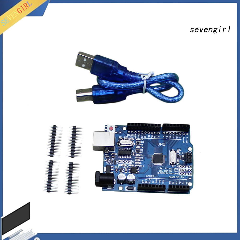 Bo Mạch Sev-Atmega328P Ch340G 40p Pin Cho Uno R3 + Dây Cáp 50cm