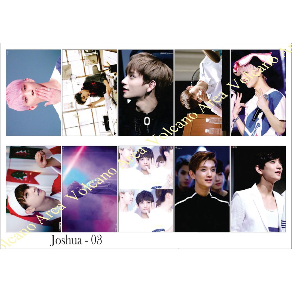 [Seventeen] Set Sticker Joshua (6 Mẫu) (Có Nhiều Mẫu Kpop)