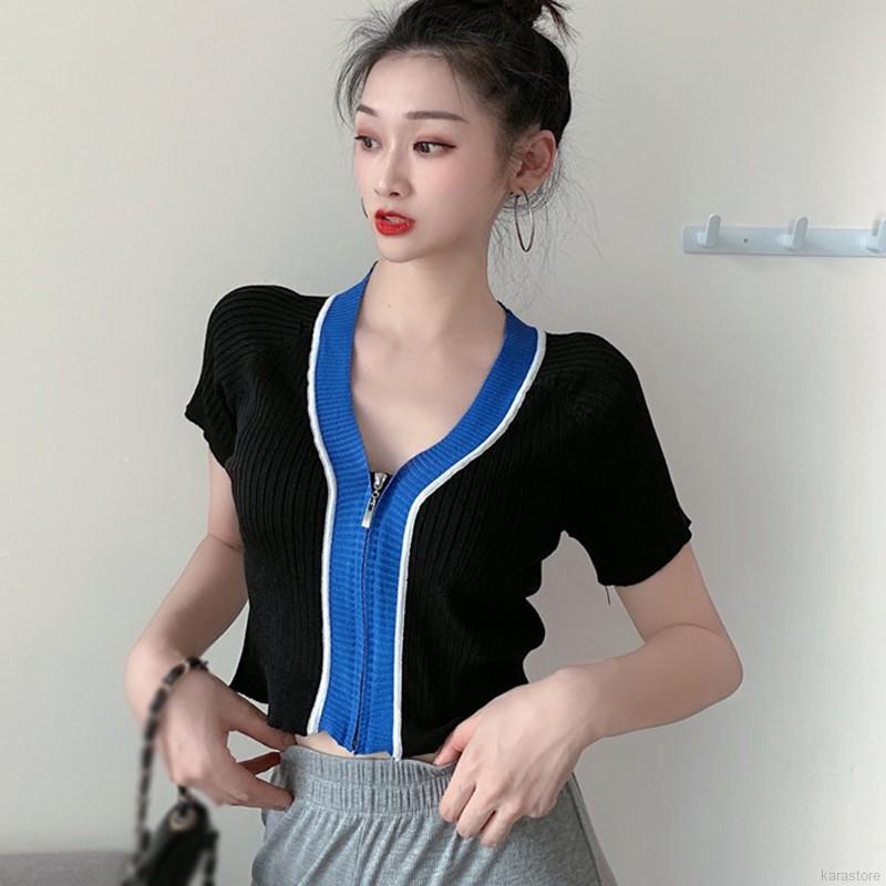 Áo Khoác Cardigan Dáng Ngắn Cổ Chữ V Thời Trang Cho Nữ | BigBuy360 - bigbuy360.vn