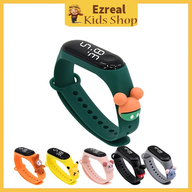 Đồ Chơi Trẻ Em Thông Minh -  Đồng Hồ Trẻ Em Màn Hình Led Chống Thấm Nước