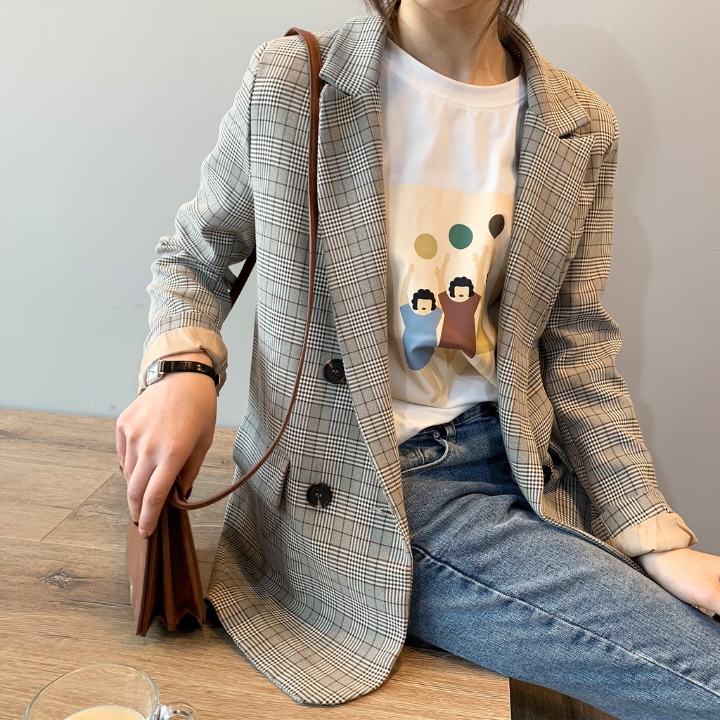 [DORYPONY] Áo Khoác BLAZER KẺ SỌC YANSOO RETRO COAT – AK037 (Nhập Cao Cấp) | BigBuy360 - bigbuy360.vn