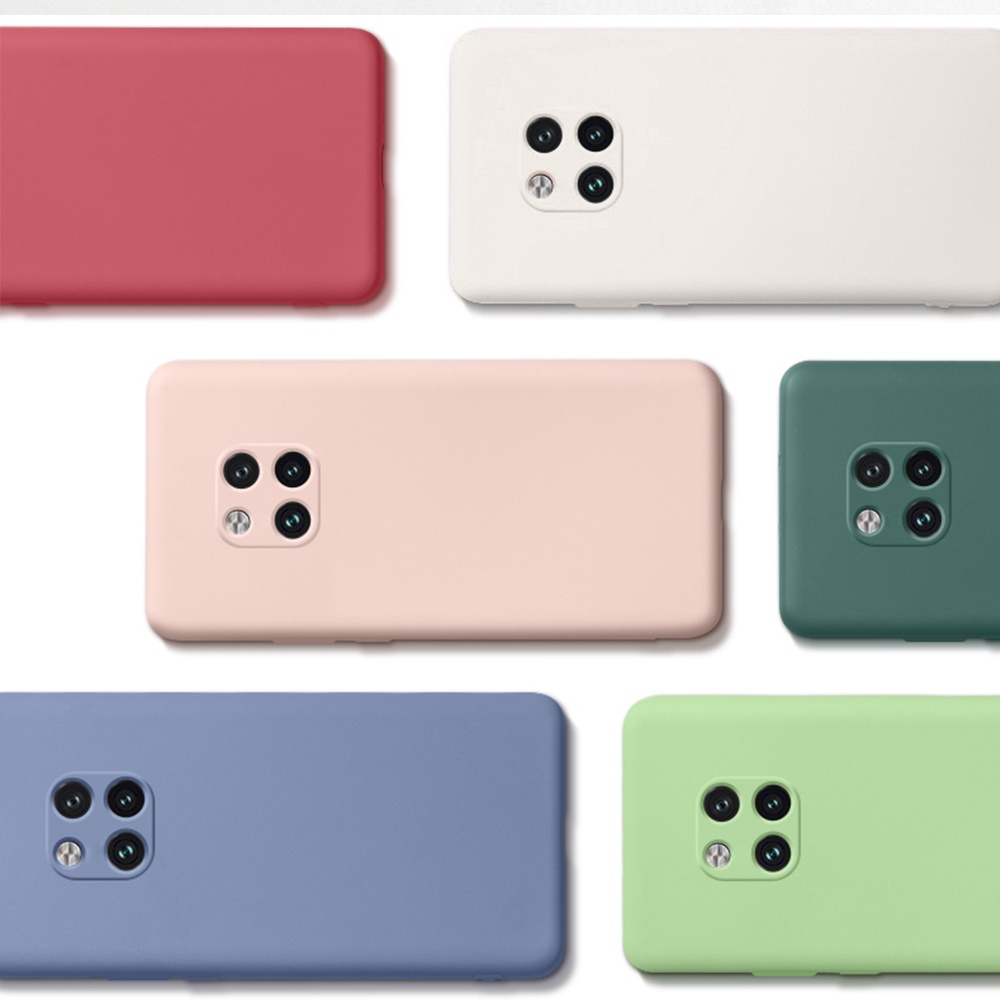 Ốp điện thoại màu trơn chống sốc bảo vệ cho Huawei Mate 20 30 40 Pro Mate 20X