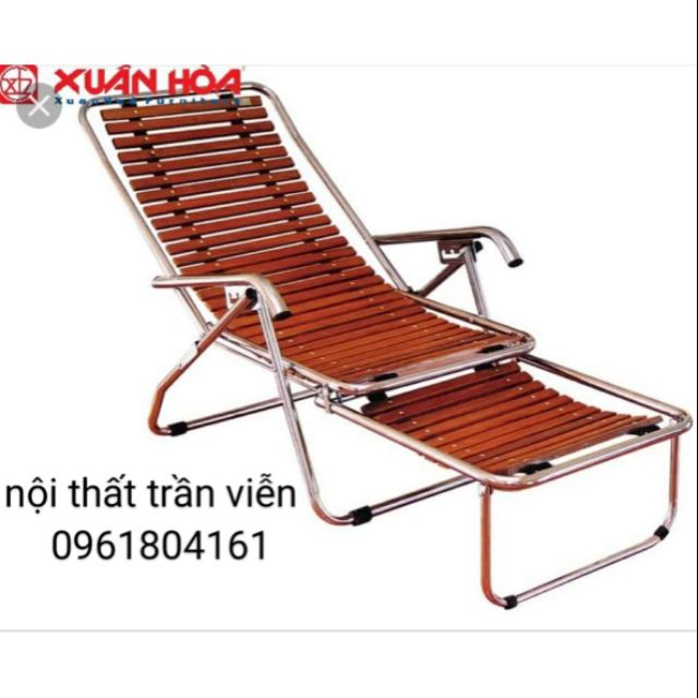 Ghế xích đu chính hãng xuân hòa - ghế ngả thư giãn nan gỗ [ HỎA TỐC 1 GIỜ]