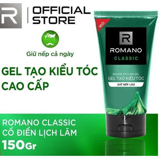 Gel vuốt tóc Romano Classic 150g