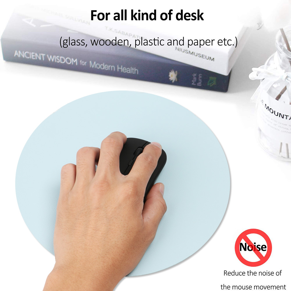 Thảm Lót Chuột Và Bàn Phím Máy Tính Bằng Da Pu Siêu Mềm Chống Trượt Chống Thấm Nước Nhiều Màu