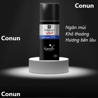 Xịt khử mùi dành cho nam Romano Vip Vision 150 ml