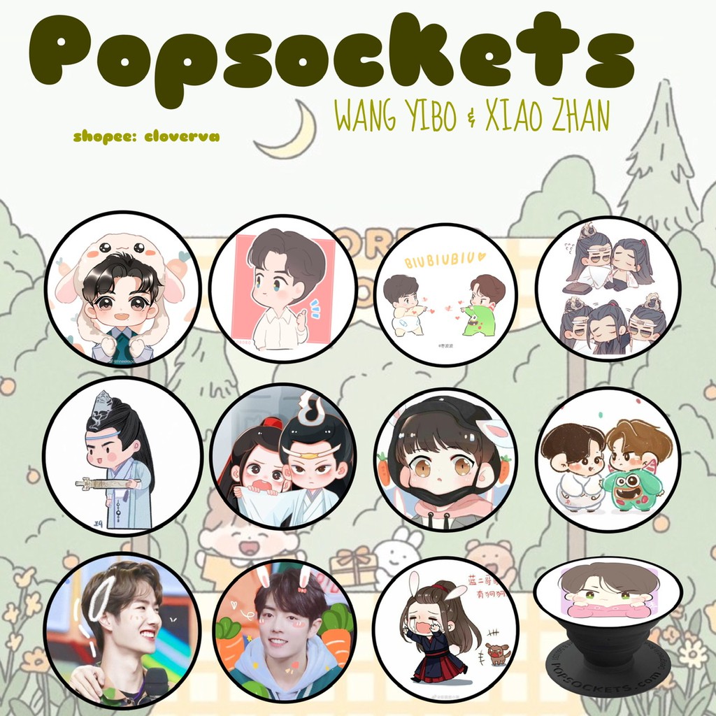 Giá đỡ điện thoại Vương Nhất Bác & Tiêu Chiến ( popsockets) ib shop chọn mẫu | BigBuy360 - bigbuy360.vn