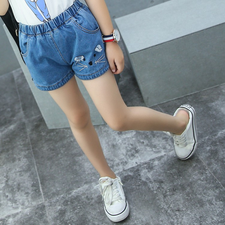 Quần Short Denim Cho Bé Gái