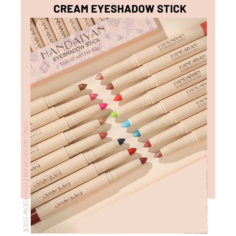 Bảng Phấn Mắt 12 Màu Chống Nước Lâu Trôi Tiện Dụng