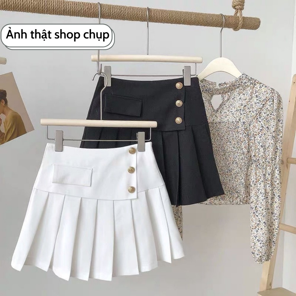 Chân váy ngắn xếp ly có quần trong vintage, Chân váy tennis ngắn cạp cao ulzzang basic - Roxie | BigBuy360 - bigbuy360.vn