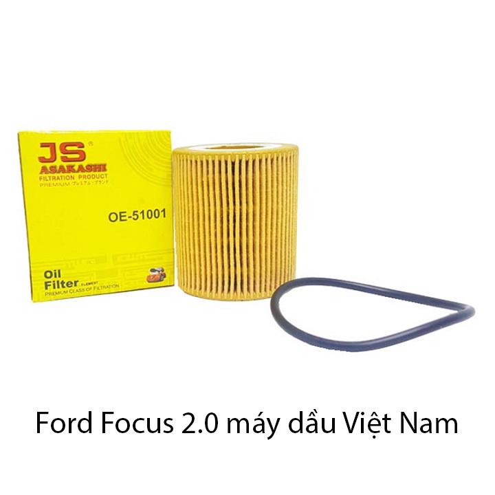Lọc nhớt Ford Focus 2.0L máy dầu 2009 - 2013 mã OE51001 của JS Asakashi Nhật Bản
