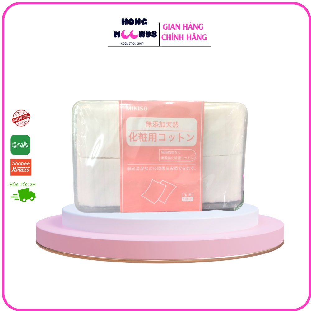 Bông đắp toner hộp 1000 miếng thay thế mask - mỏng mềm mịn - siêu tiết kiệm HONGMOON98
