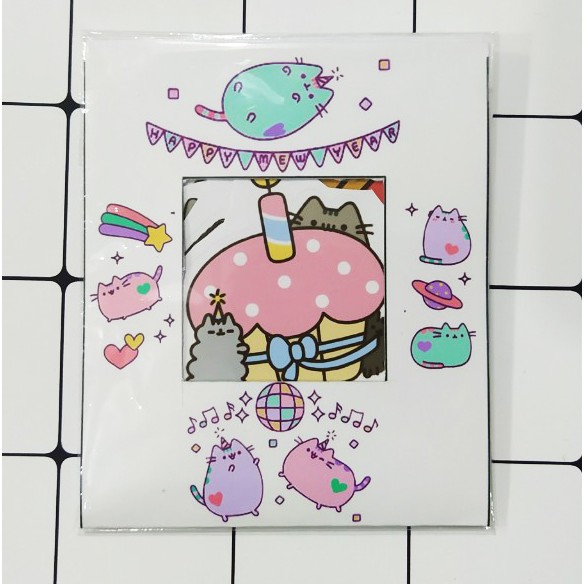 sticker pusheen cắt rời size to SCI6 có bao giấy cute dễ thương bullet journal