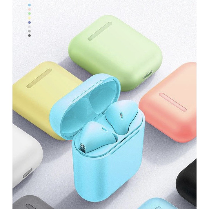 Tai nghe nhét tai bluetooth TWS i12 phiên bản kim loại màu sắc xinh xắn dành cho mọi dòng điện thoại | BigBuy360 - bigbuy360.vn